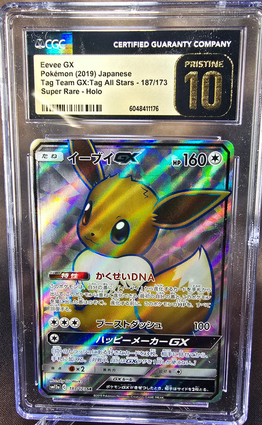 Eevee GX 187/173 CGC 10 Pristine sm12a Pokemon Card Graded Japanese