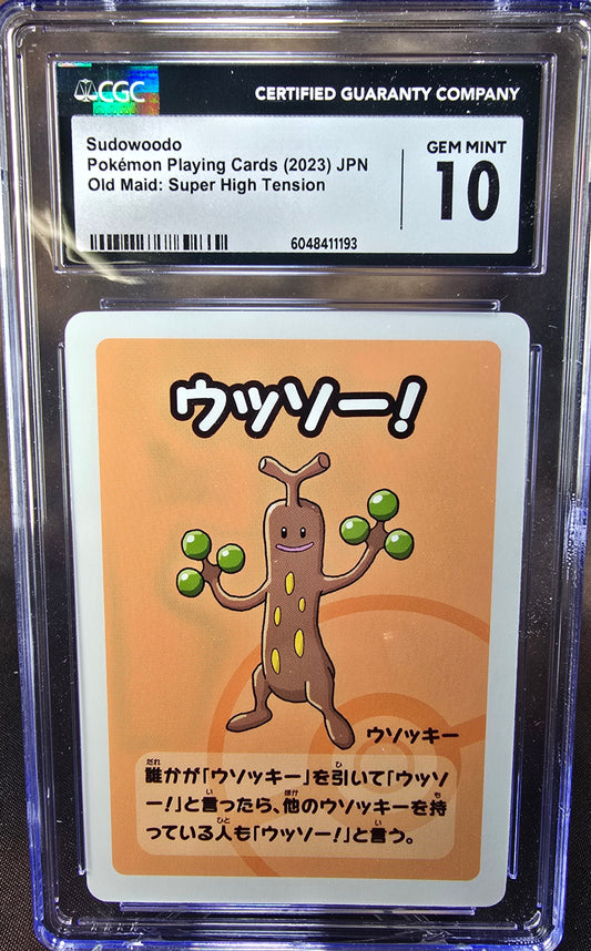 Sudowoodo CGC 10 High Tension / Old Maid Pokemon Card Graded