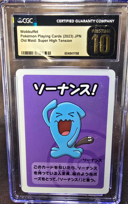 Wobbuffet CGC 10 Pristine High Tension / Old Maid Babanuki Pokemon Card Graded