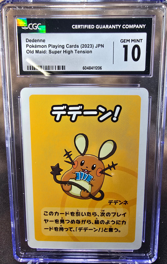 Dedenne CGC 10 High Tension / Old Maid Babanuki Pokemon Card Graded