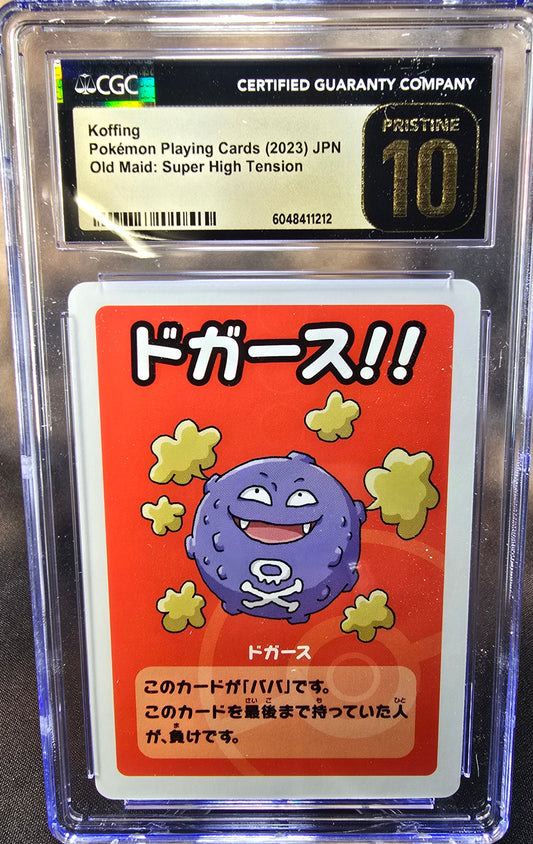 Koffing CGC 10 Pristine High Tension / Old Maid Babanuki Pokemon Card Graded