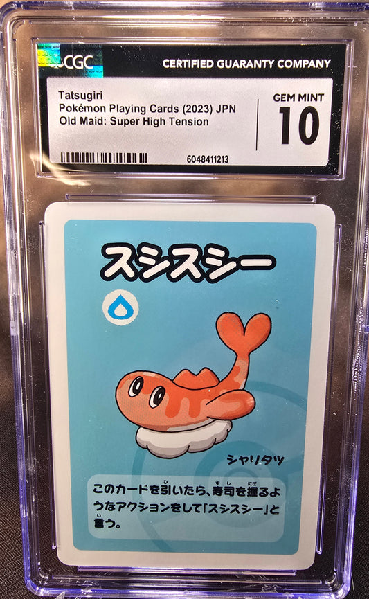 Tatsugiri CGC 10 High Tension / Old Maid Babanuki Pokemon Card Graded