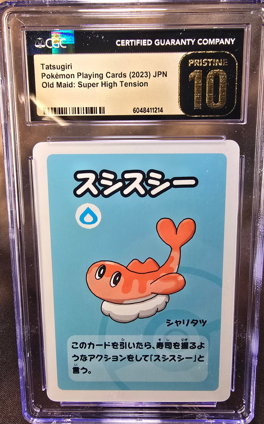 Tatsugiri CGC 10 Pristine High Tension / Old Maid Babanuki Pokemon Card Graded