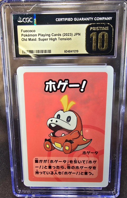 Fuecoco CGC 10 Pristine High Tension / Old Maid Babanuki Pokemon Card Graded