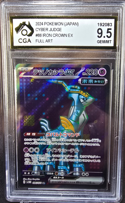 Iron Crown ex 086/071	CGA 9.5 sv5m Pokemon Card Graded Japanese