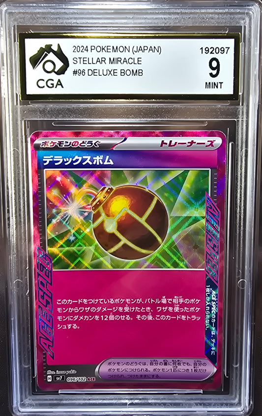 Deluxe Bomb	096/102 CGA 9 sv7 Pokemon Card Graded Japanese