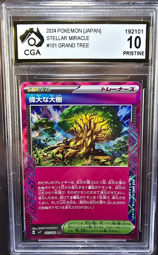Venerable Tree 101/102 CGA 10 sv7 Pokemon Card Graded Japanese
