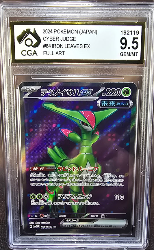 Iron Leaves ex 084/071 CGA 9.5 sv5m Pokemon Card Graded Japanese