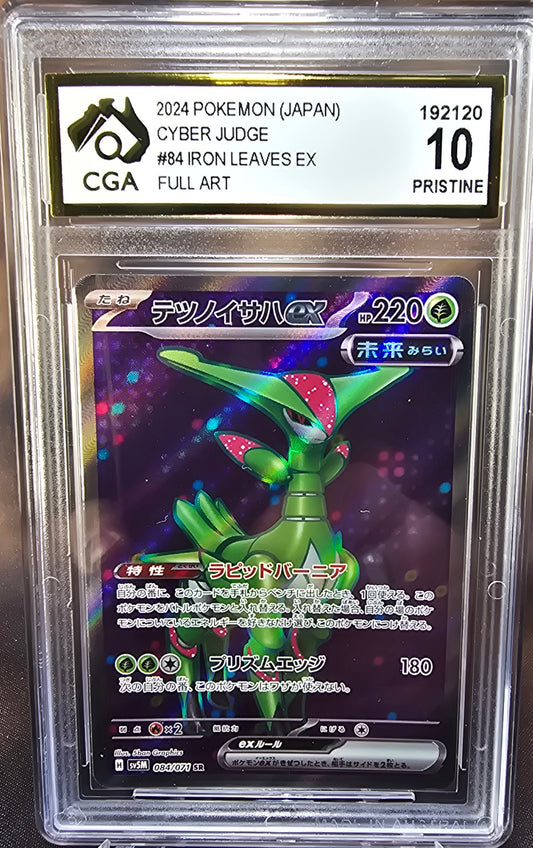 Iron Leaves ex 084/071 CGA 10 sv5m Pokemon Card Graded Japanese