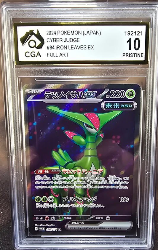 Iron Leaves ex 084/071 CGA 10 sv5m Pokemon Card Graded Japanese