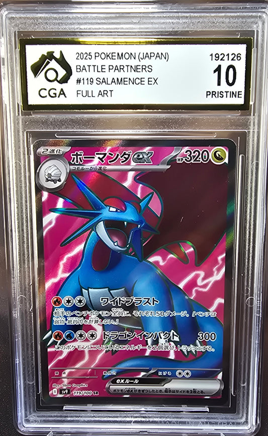 Salamance ex 119/100 CGA 10 sv9 Pokemon Card Graded Japanese