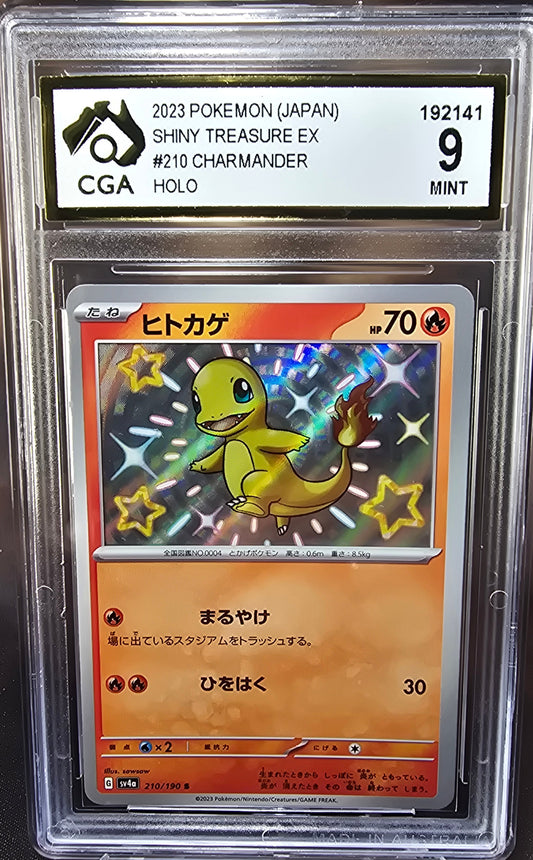 Charmander	210/190 CGA 9 sv4a Pokemon Card Graded Japanese