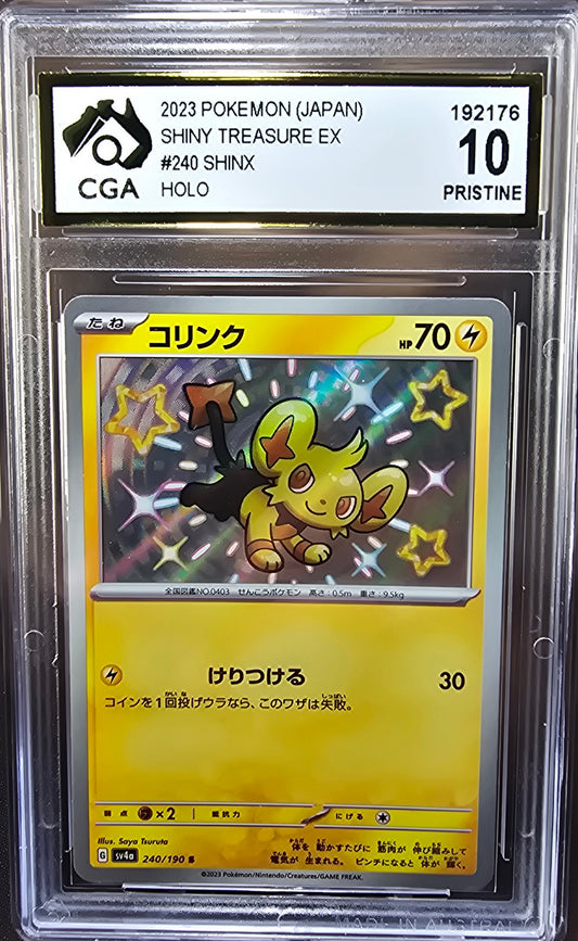 Shinx 240/190 CGA 10 sv4a Pokemon Card Graded Japanese