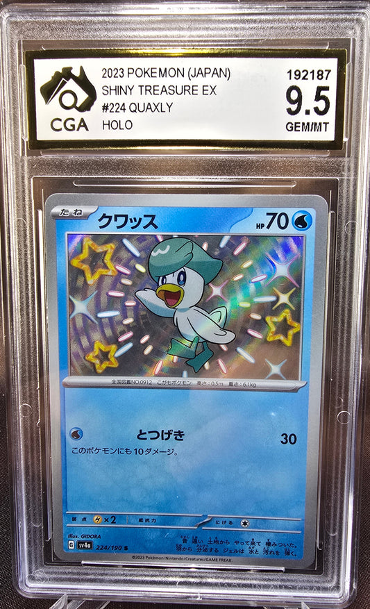 Quaxley	224/190 CGA 9.5 sv4a Pokemon Card Graded Japanese