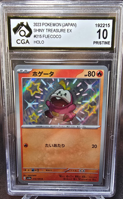Feucoco	215/190 CGA 10 sv4a Pokemon Card Graded Japanese