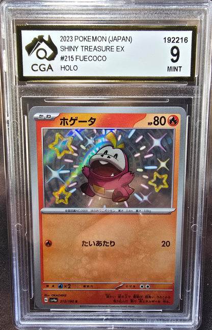 Feucoco	215/190 CGA 9 sv4a Pokemon Card Graded Japanese