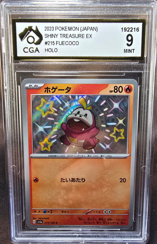 Feucoco	215/190 CGA 9 sv4a Pokemon Card Graded Japanese