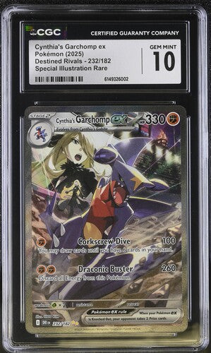 Cynthia's Garchomp ex 232/182 CGC 10 Destined Rivals
